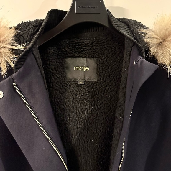 Maje (size French 36) - Women’s Midnight Blue Jacket - Picture 2 of 7